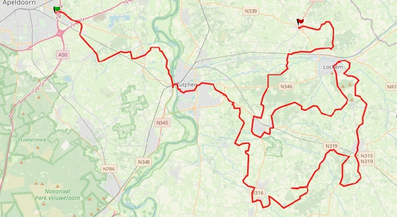 Route en de antwoorden op de vragen van de Snertrit