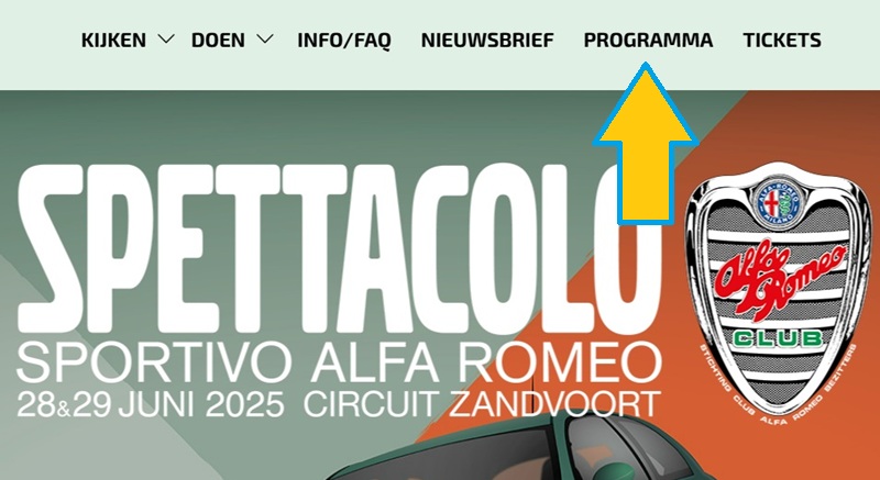 Tijden baanprogramma vastgesteld