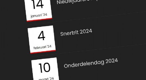 Evenementenkalender 2024 al weer voor een groot deel gevuld