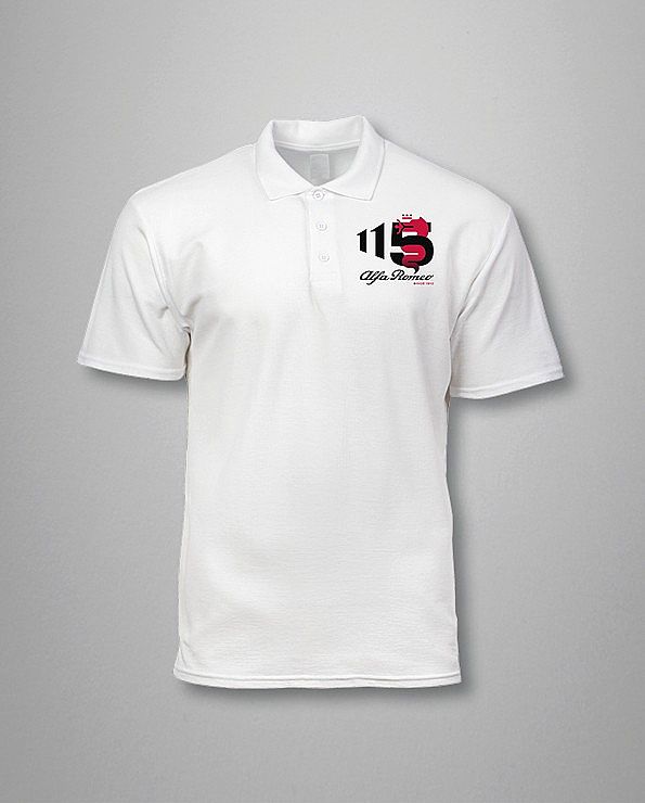 Polo wit 115 jaar AR logo (Limited Edition)