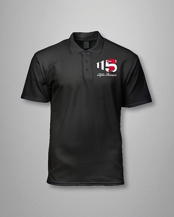 Polo zwart 115 jaar AR logo (Limited Edition)