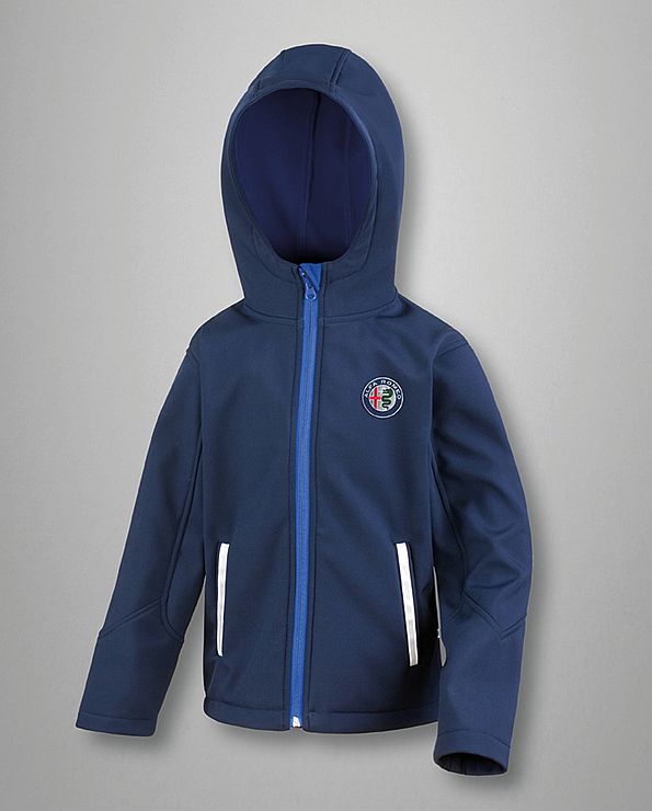 Softhell kids met capuchon navy