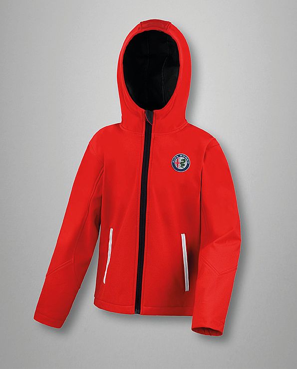 Softhell kids met capuchon rood