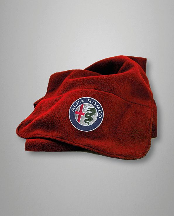 Fleece sjaal rood