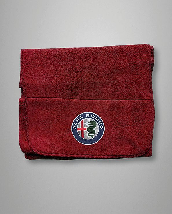 Fleece sjaal rood