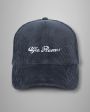 Cap rib navy geborduurd woord Alfa Romeo wit