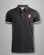 Polo zwart slang/kruis