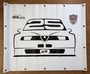 Spandoek logo 25 jaar Alfa 155