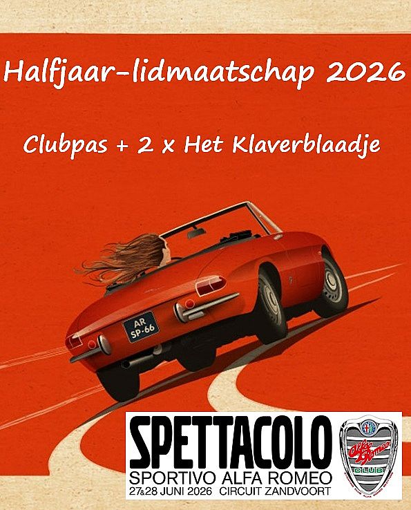 Halfjaar lidmaatschap Half-year Membership